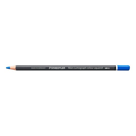 Bleu phtalo - Crayon aquarellable Staedtler Artist Mars Lumograph