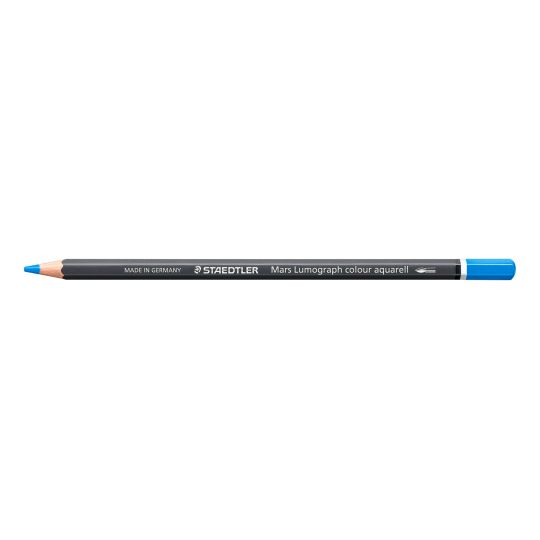 Bleu phtalo clair - Crayon aquarellable Staedtler Artist Mars Lumograph