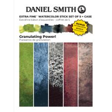 Set Granulations 5 sticks aquarelle avec étui Daniel Smith