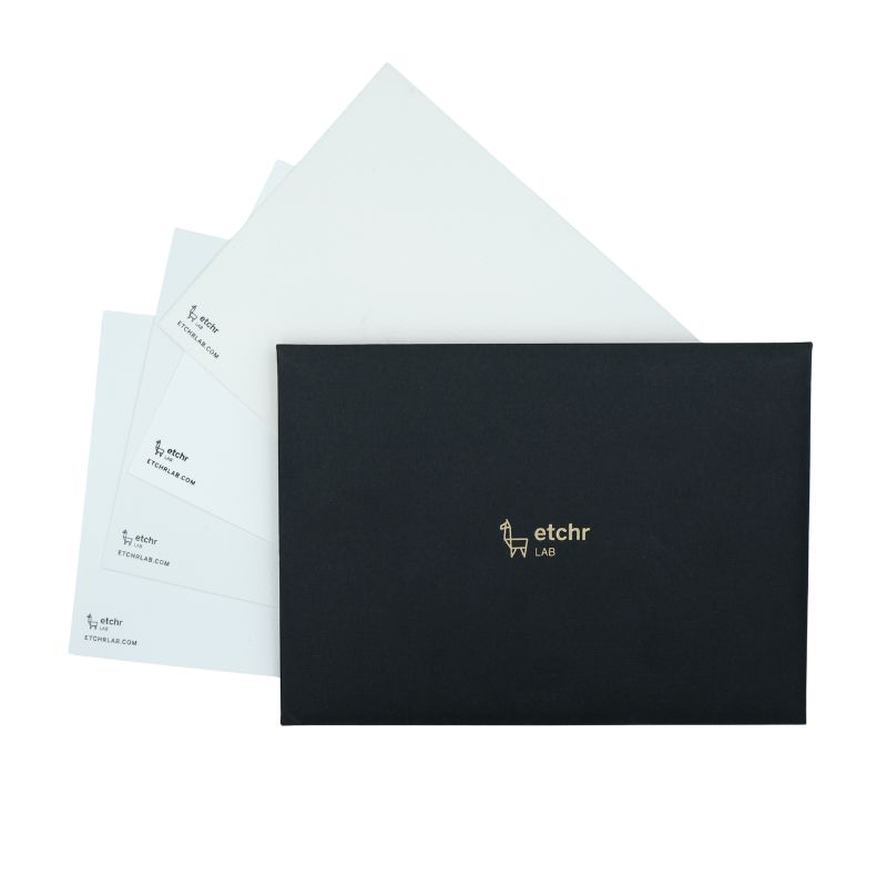 Cartes découverte 🎁 OFFERTES 🎁 Etchr – 4 feuilles 14,8 × 10,5 cm