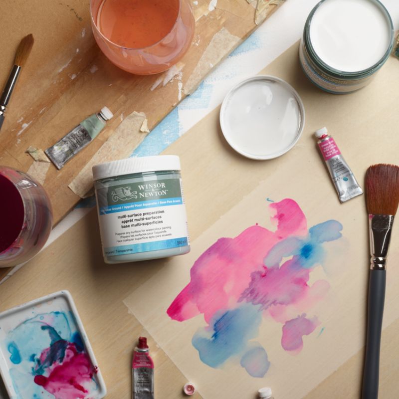 Apprêt multi-surfaces pour aquarelle transparent 250 ml Winsor & Newton