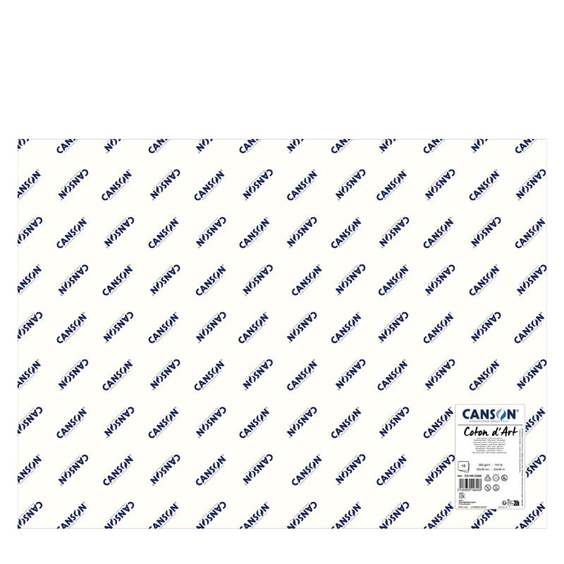 Feuilles Coton d'Art 56x76 300g 10 f grain fin