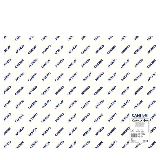 Feuilles Coton d'Art 56x76 300g 10 f grain satiné