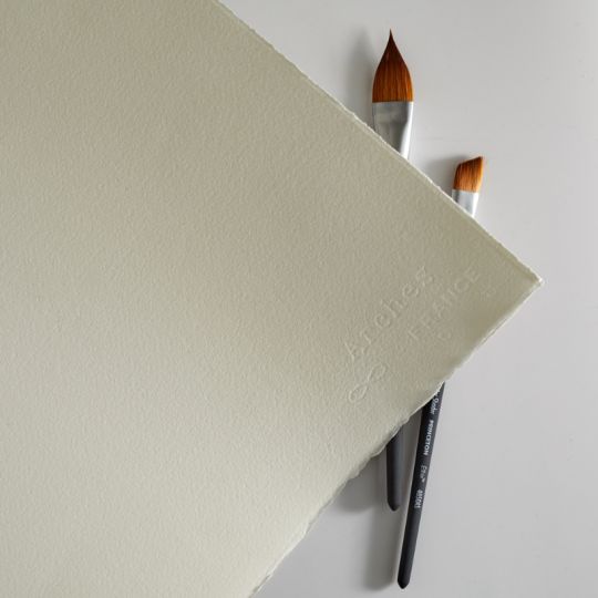 Bloc collé 4 côtés Arches 23x31 300g 20 f grain fin + carton à dessin Offert