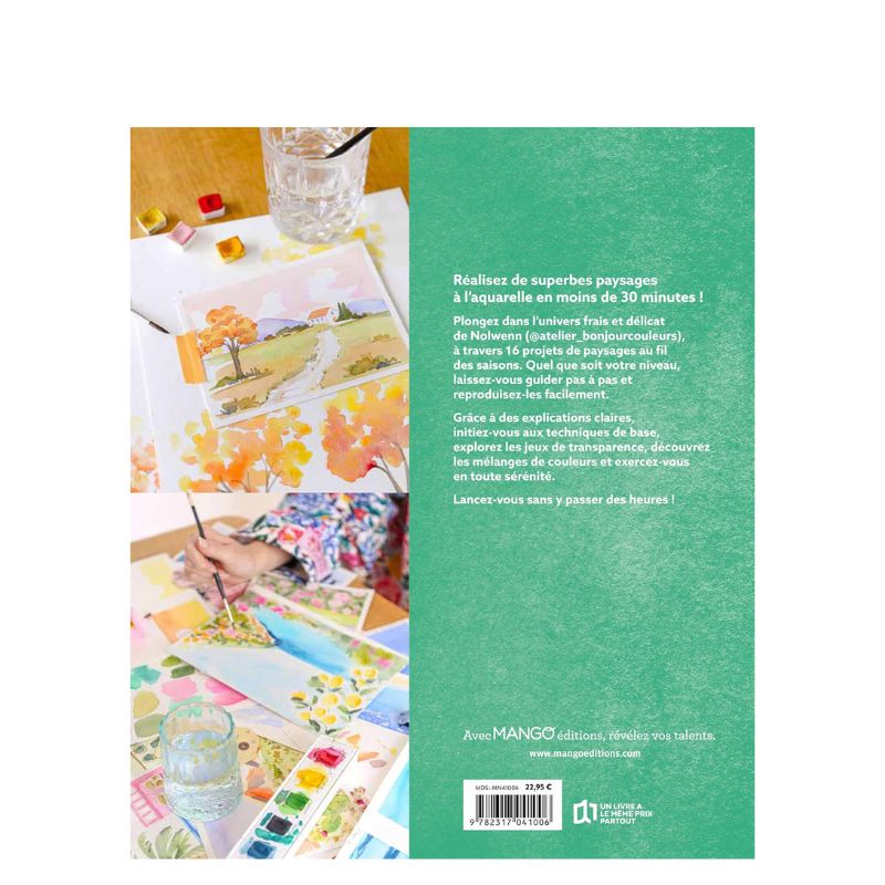 L'aquarelle en 30 minutes: Paysages de Nolwenn Cabioch @atelier_bonjourcouleurs