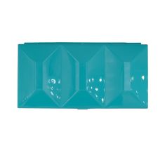 Coffret aquarelle vide turquoise en métal laqué 16 ½ godets Fome