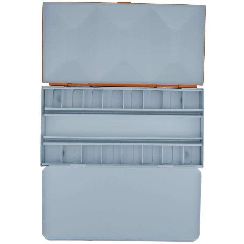 Coffret aquarelle vide orange en métal laqué 16 ½ godets Fome
