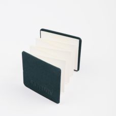 Mini carnet accordéon Montval 6x6 300g 14 p grain fin Vert Canson