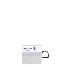 Mini carnet accordéon Montval 6x6 300g 14 p grain fin Gris Canson