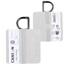 Mini carnet accordéon Montval 6x6 300g 14 p grain fin Gris Canson