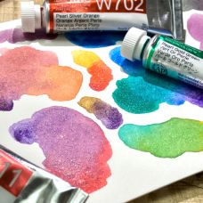 Coffret Pearl Colors 16 Tubes 5ml aquarelles extra-fines en carton Holbein Artists'