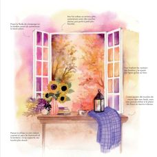 Le petit atelier de l'aquarelle Automne, Blanche Tristant @leaubleue
