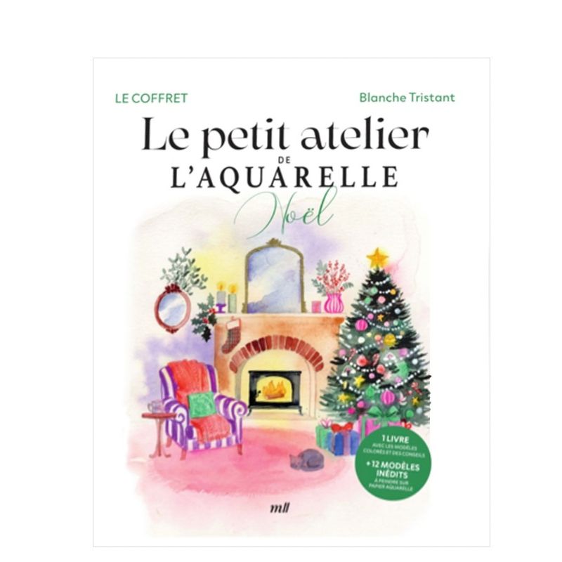 Le petit atelier de l'aquarelle Noël, Blanche Tristant @leaubleue