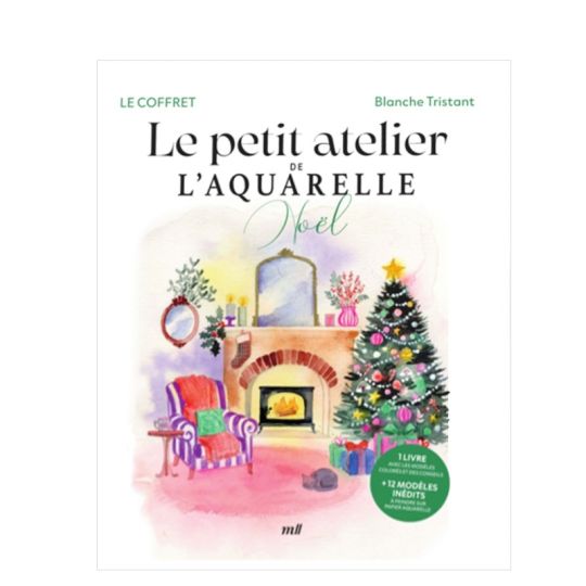 Le petit atelier de l'aquarelle Noël, Blanche Tristant @leaubleue