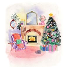 Le petit atelier de l'aquarelle Noël, Blanche Tristant @leaubleue