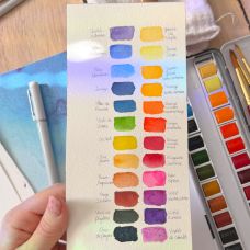 Palette originale Blanche Tristant 24 ½ godets Winsor & Newton