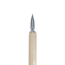Porte plume en bois naturel avec plume