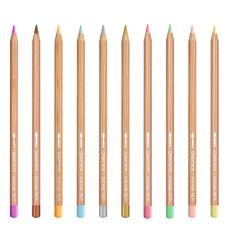 Coffret édition spéciale Toile de Jouy 10 crayons aquarellables en carton Caran d'Ache