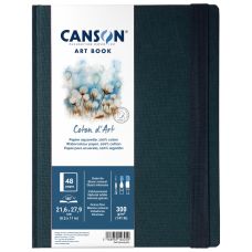 Carnet Coton d'Art 21,6x27,9 300g 24 f grain fin Canson