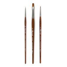 Set 3 pinceaux aquarelle Precision rond, plat et repique Raphaël