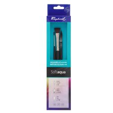 Set 3 pinceaux aquarelle Softaqua rond, lavis et plat Raphaël