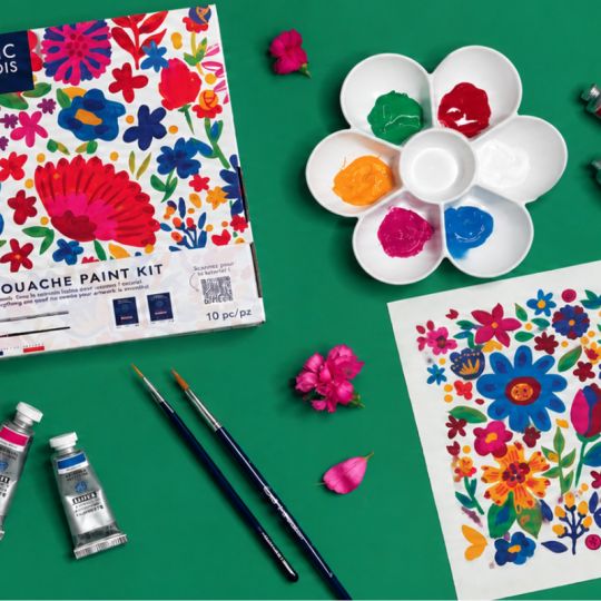 Kit gouache Linel Flower Power Lefranc Bourgeois