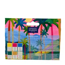 Coffret Sélection Voyage Nolwenn Studio 6 tubes 14ml gouache linel en carton Lefranc Bourgeois
