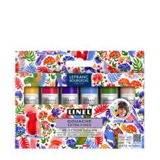 Coffret Sélection Design Carole Rampinetta 6 tubes 14ml gouache linel en carton Lefranc Bourgeois
