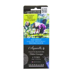 Palette signature Didier Georges 6 tubes 10 ml aquarelle extra-fine Sennelier