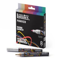 Coffret Metallic 8 marqueurs acryliques 2 mm Liquitex