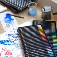 Coffret 76 crayons aquarelle Museum en carton Caran d'Ache