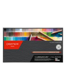 Coffret 76 crayons permanents Luminance 6901 + 2 Full Blender en carton Caran d'Ache