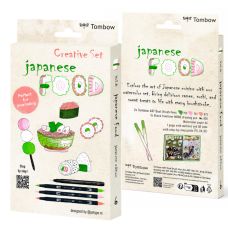 Kit Creative Set Japanese Food feutres ABT Tombow