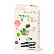 Kit Creative Set Japanese Food feutres ABT Tombow