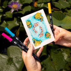 Kit Creative Set Carpe Koi feutres ABT Tombow
