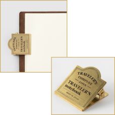 Pince en laiton motif avion pour carnet Traveler's Company